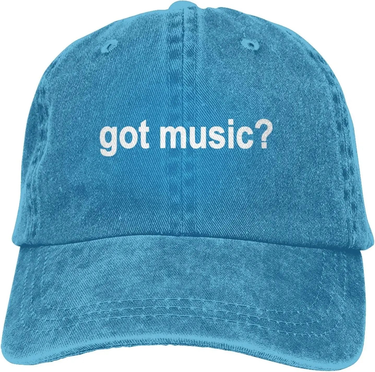 Got Music Question Mark Distressed Baseball Cap