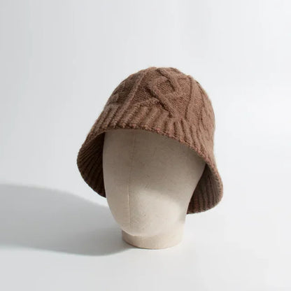 Women's Wool Blend Knitted Bucket Hat