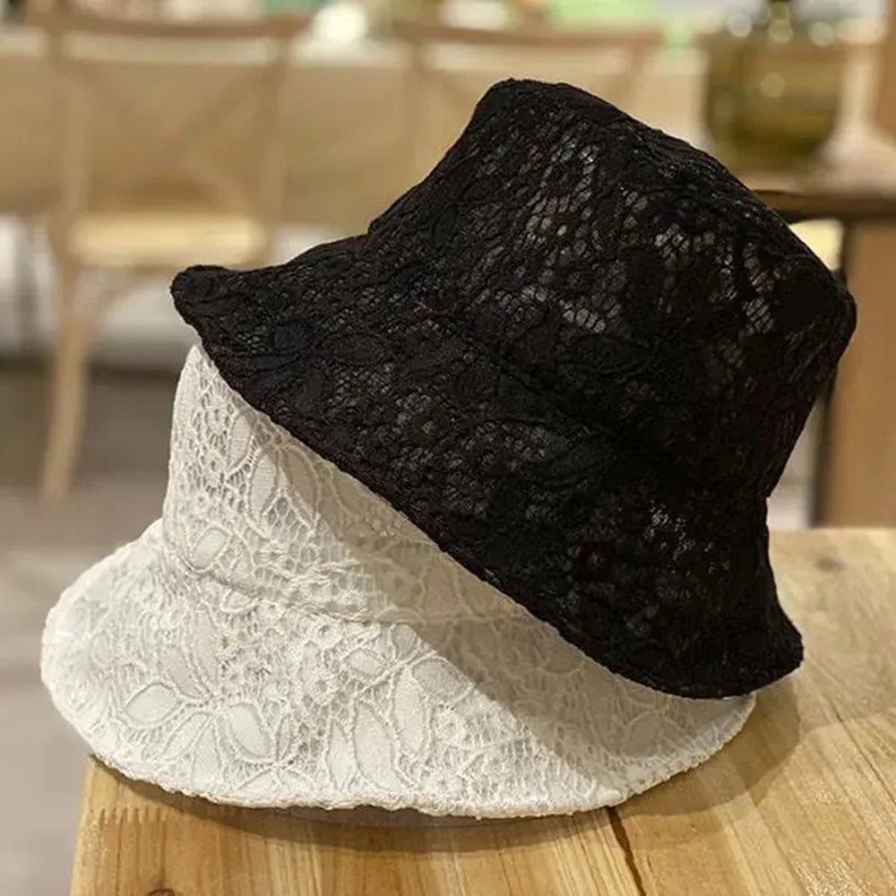 Korean Lace Breathable Summer Bucket Hat