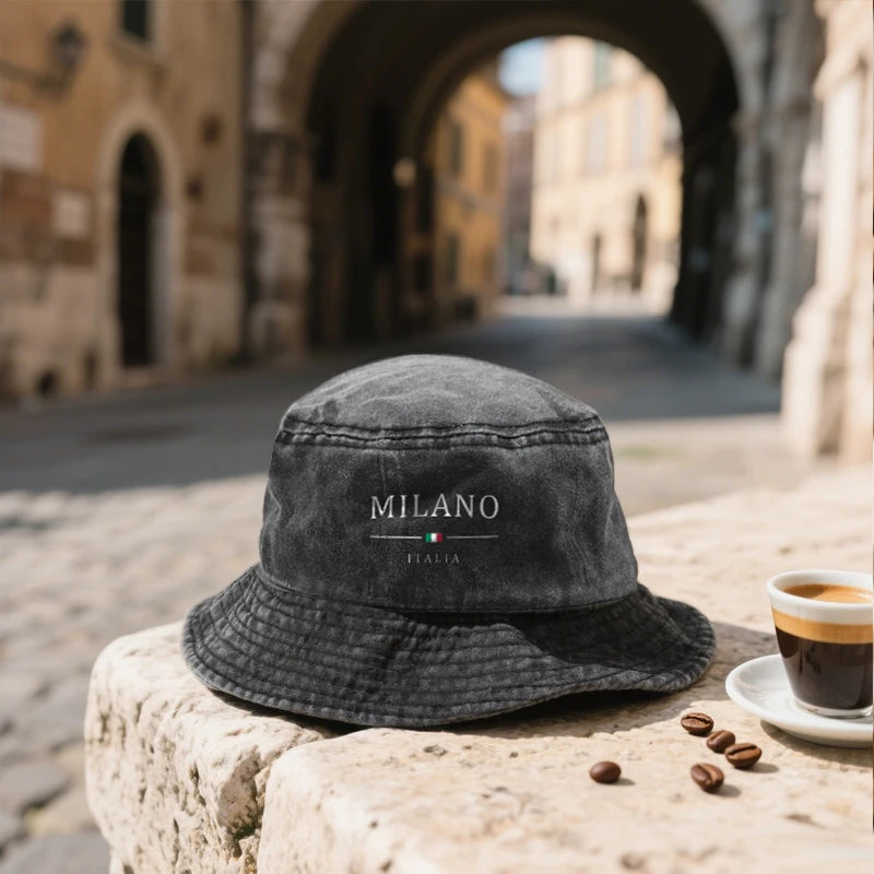 Milano Vintage Washed Cotton Bucket Hat