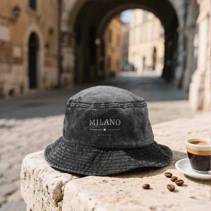 Milano Vintage Washed Cotton Bucket Hat