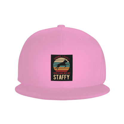 Funny Staffordshire Bull Terrier Graphic Snapback Cap