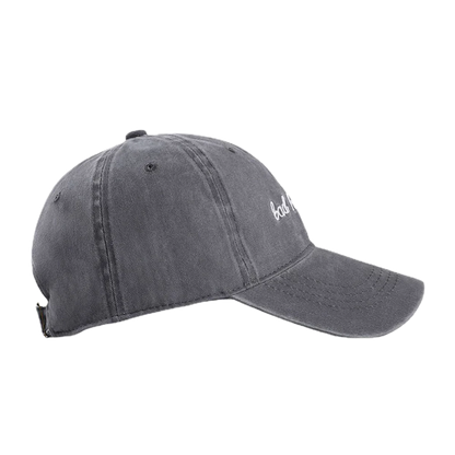Bad Hair Day Letter Embroidery Washed Baseball Cap