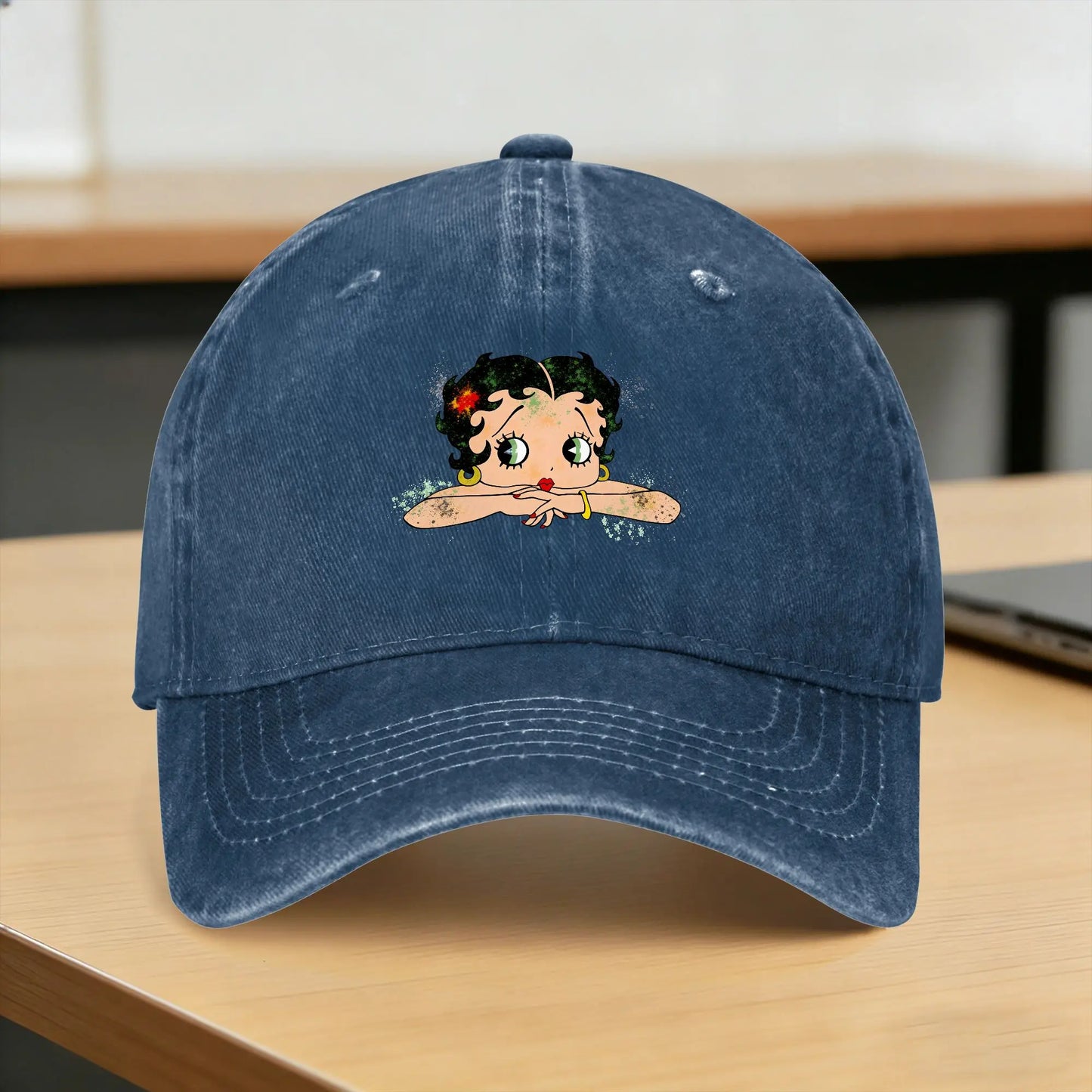 Cartoon Betty Boops Washed Y2K Baseball Cap