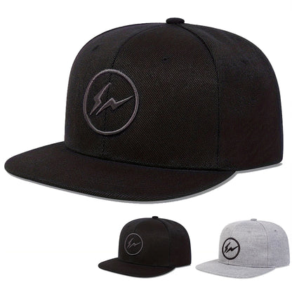 Unisex Lightning Embroidery Hip-hop Hats