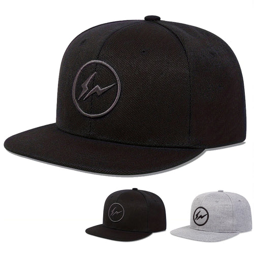 Unisex Lightning Embroidery Hip-hop Hats