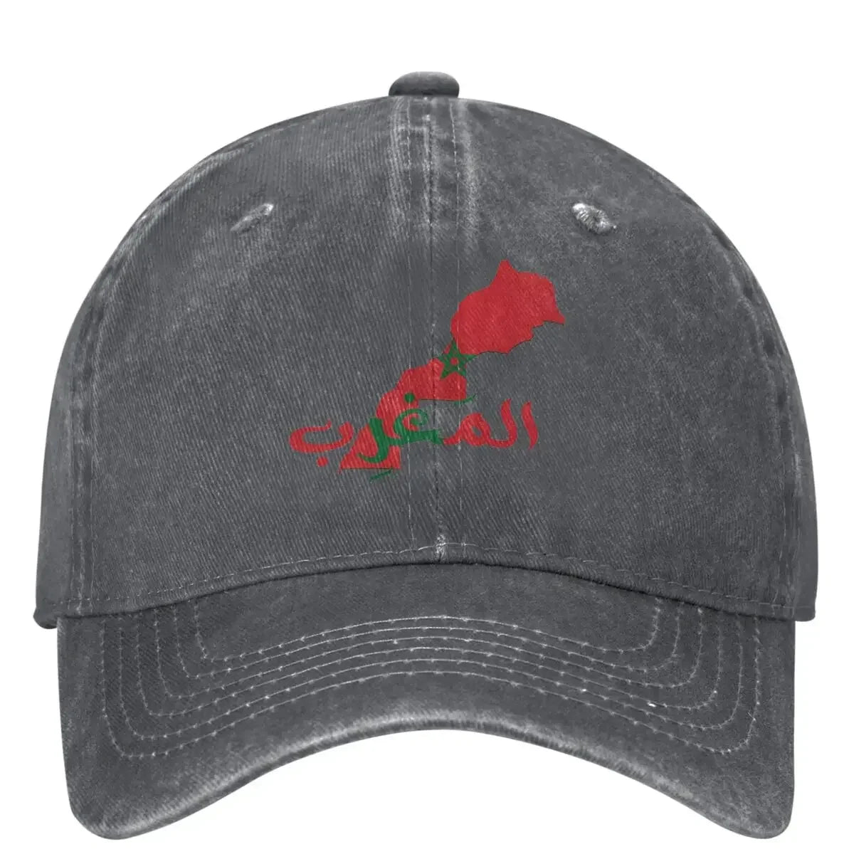 Morocco Map Flag Print Baseball Cap