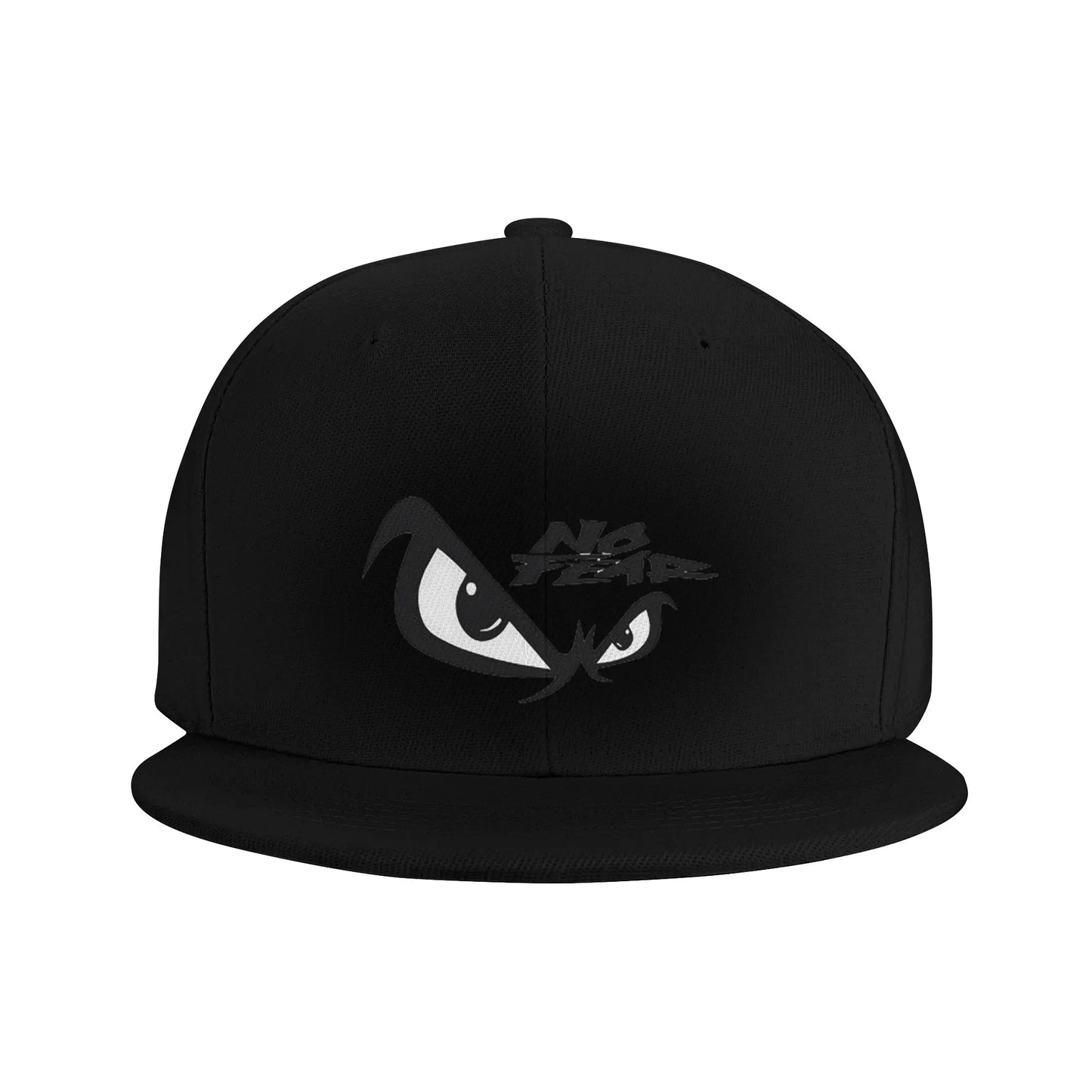 No Fear & Eyes Print Breathable Unisex Snapback Cap