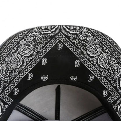 Streetwear Printed Flat Brim Snapback Cap
