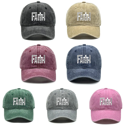 Faith Printed Adjustable Snapback Retro Baseball Cap