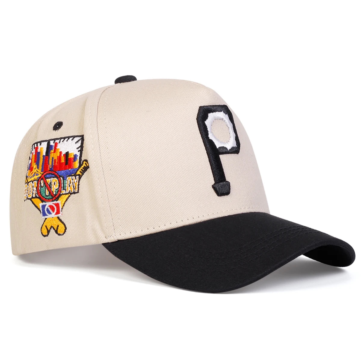 Unisex Personalized P Letter Embroidery Casual Baseball Cap