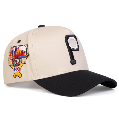 Unisex Personalized P Letter Embroidery Casual Baseball Cap