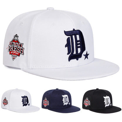 Dummy Fresh D Letter Embroidery Snapback Cap