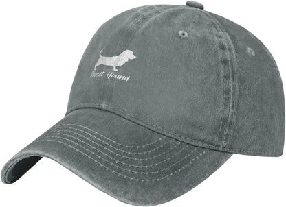 Casual Cotton Basset Hound Silhouette Baseball Cap