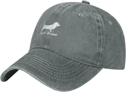 Casual Cotton Basset Hound Silhouette Baseball Cap