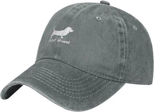 Casual Cotton Basset Hound Silhouette Baseball Cap