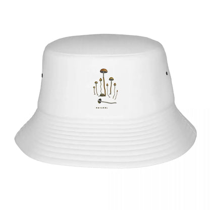 Whimsical Wild Mushroom Cluster Graphic Bucket Hat