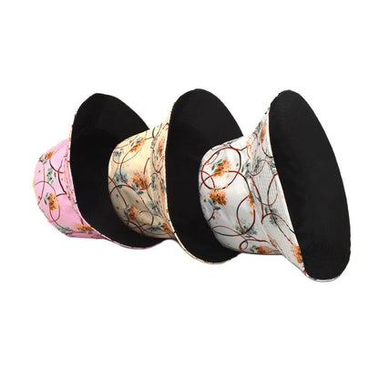 Polyester Flower Print Bucket Hat for Women