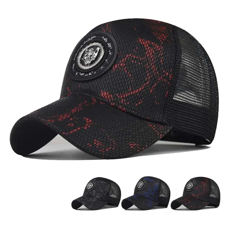 Cheetah Gradient Mesh Baseball Cap