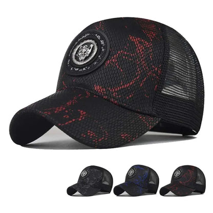 Cheetah Gradient Mesh Baseball Cap