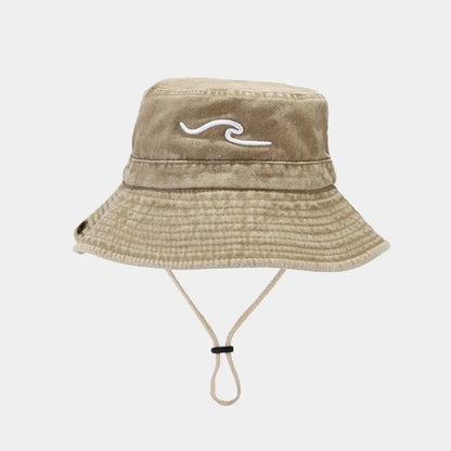 Breathable Cotton Embroidered Sunshade Bucket Hat