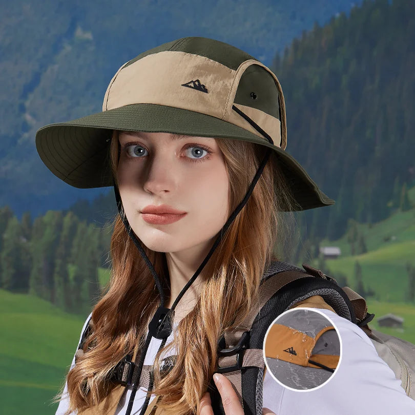 Large Brim Waterproof Sun Bucket Hat