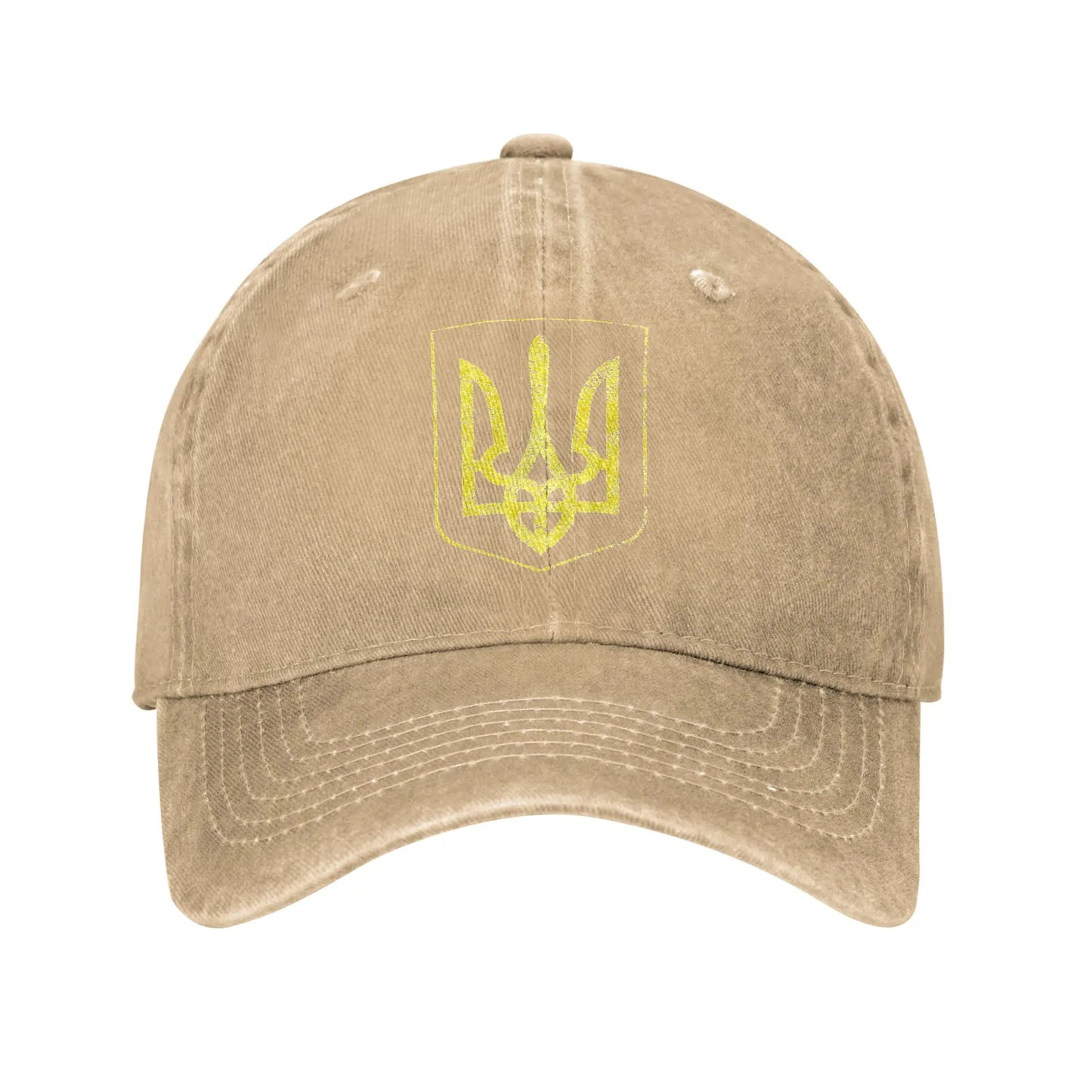 Zelensky Gold Trident Ukraine Flag Baseball Cap