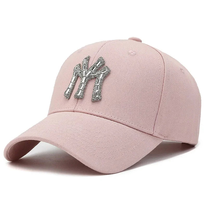 Rhinestone Spring Autumn Baseball Cap