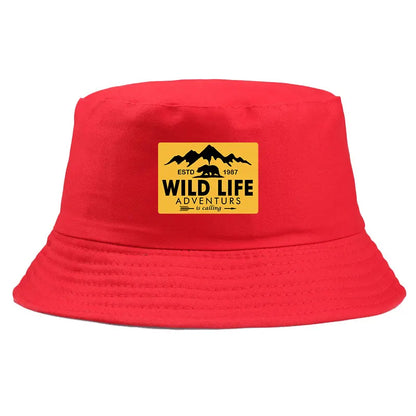 Wild Life Printed Reversible Double Side Beach Bucket Hat
