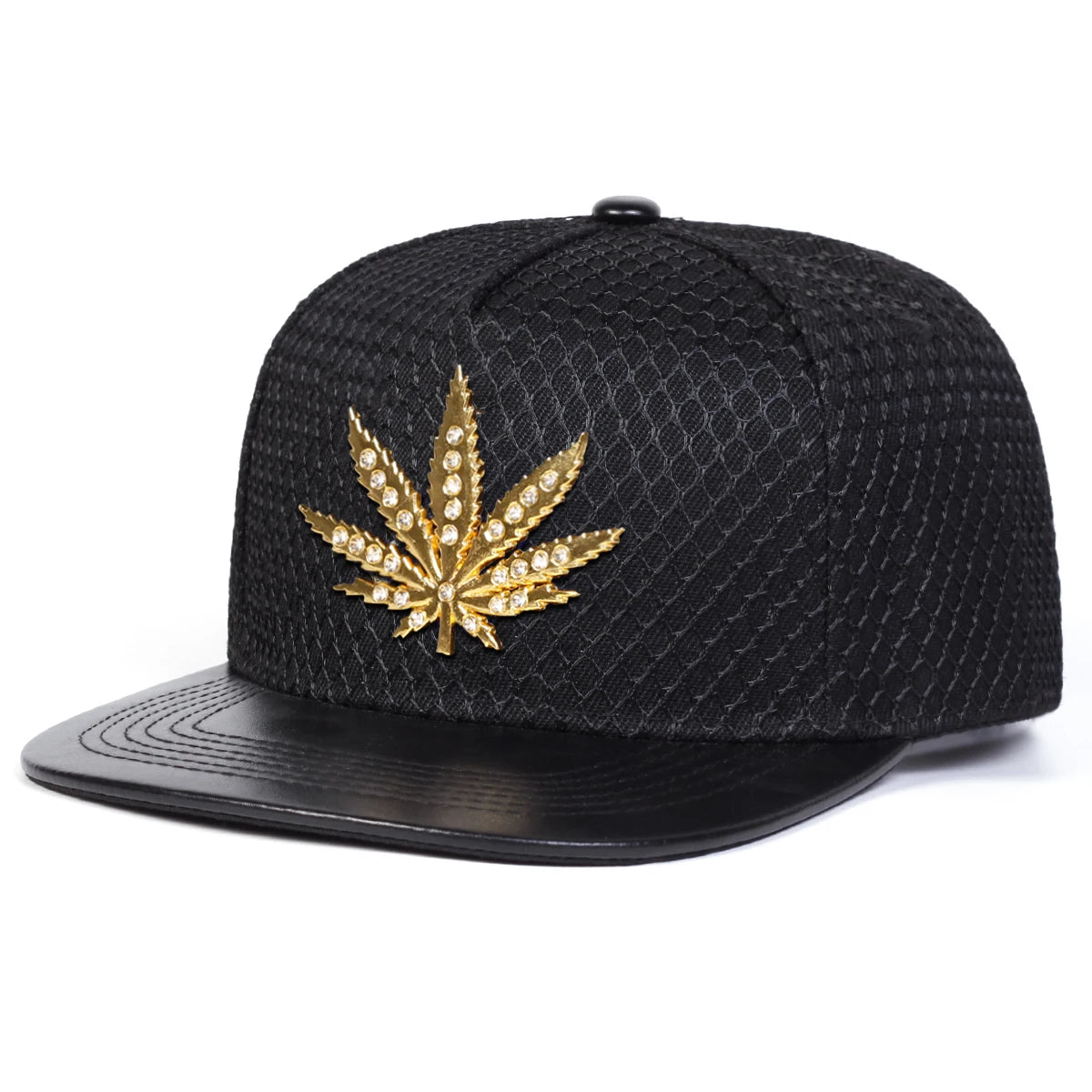 Diamond Hemp Leaf Baseball Cap