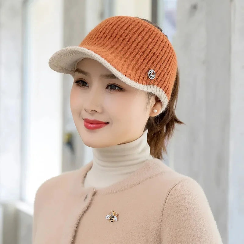 Knitted Empty Top Breathable Baseball Cap