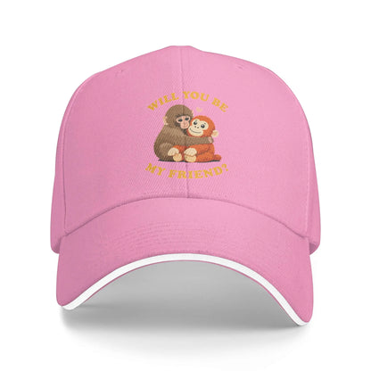 Baby Monkey Punch Friend Kpop Streetwear Baseball Cap