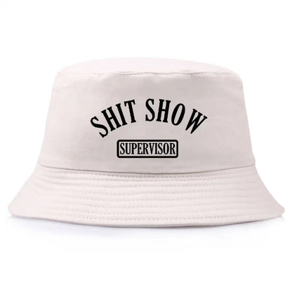 Shit Show Print Reversible Streetwear Bucket Hat