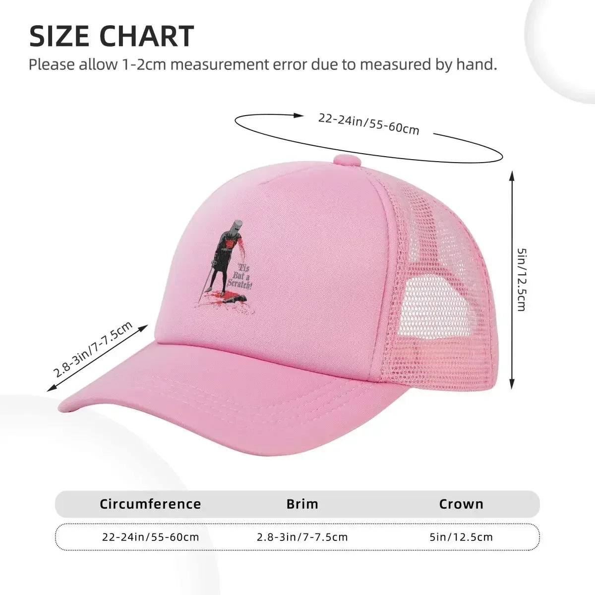 Tis But A Scratch Mesh Snapback Baseball Cap