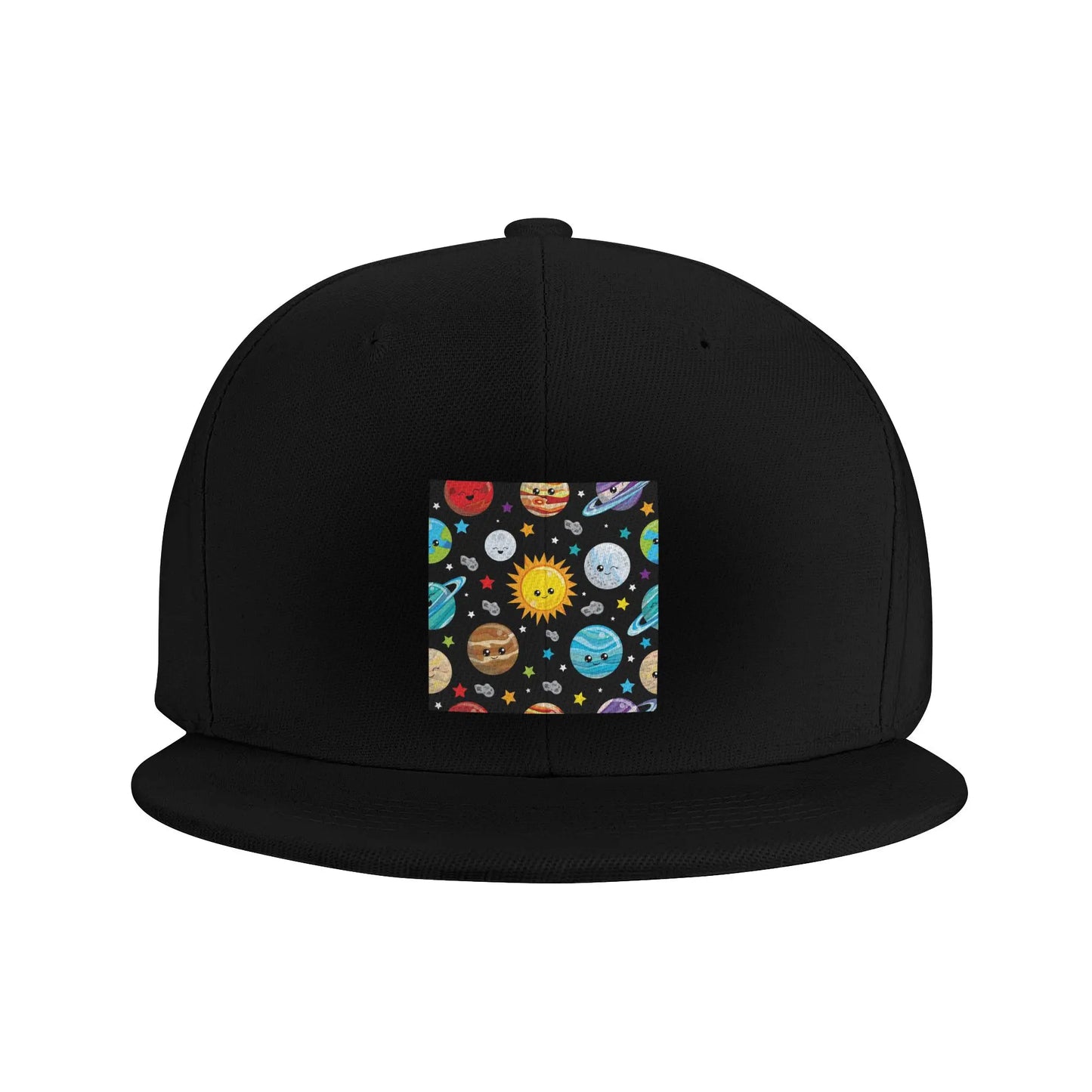 Kawaii Cute Solar System Planets Graphic Snapback Cap