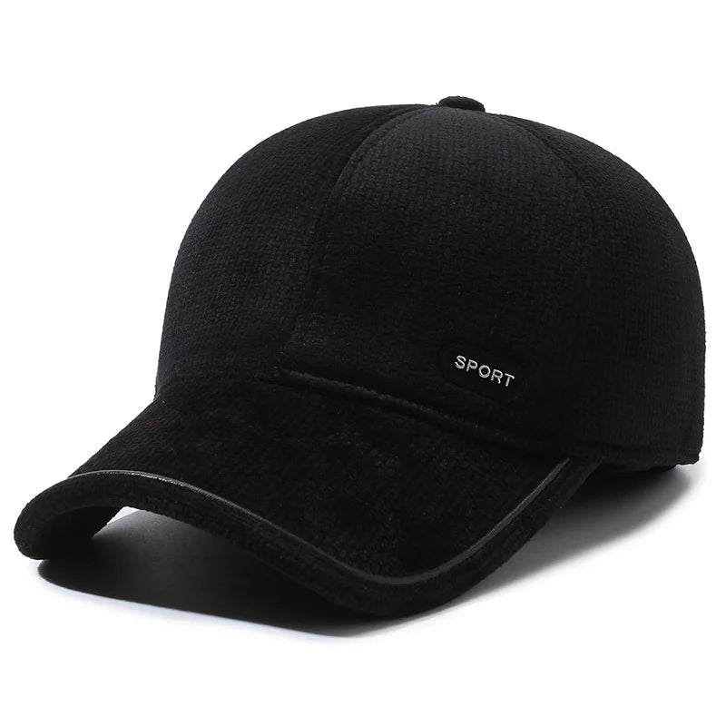 Winter Ear Flaps Thick Baseball Cap