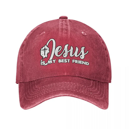 Jesus Is My Best Friend Christian Baseball Cap