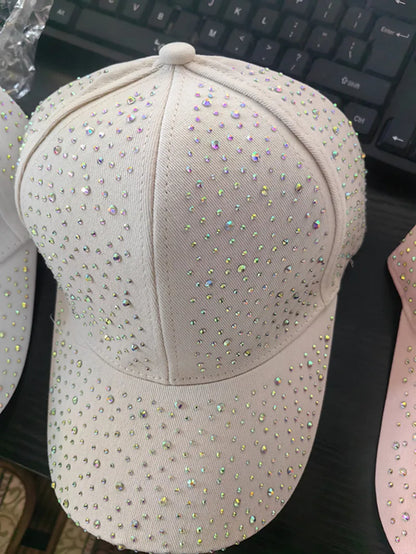 Women's Rhinestone Full Print Baseball Cap