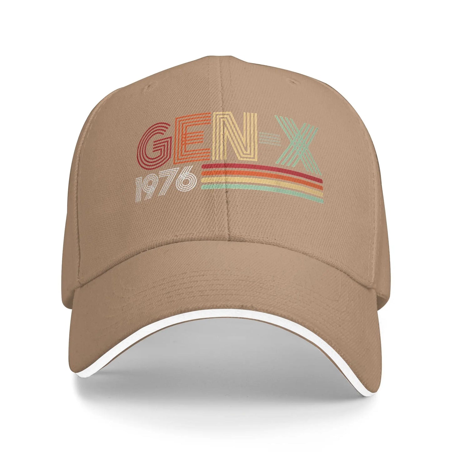 Gen X 1976 Retro Vintage Text Baseball Cap