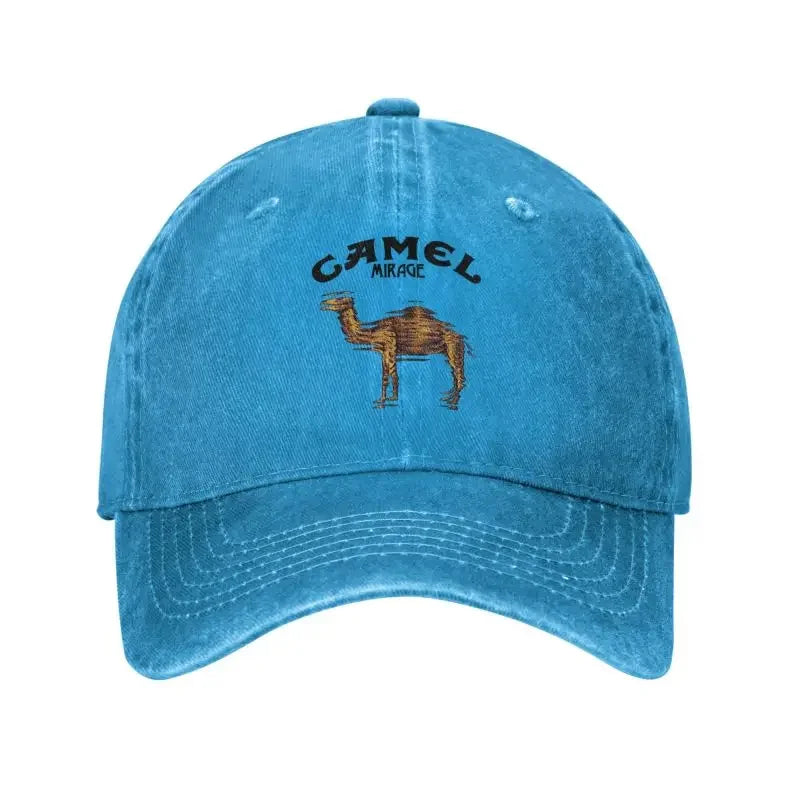 Camel Mirage Band Distressed Vintage Baseball Cap