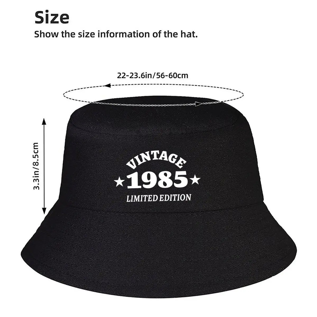 Vintage 1985 Classic Retro Style Bucket Hat