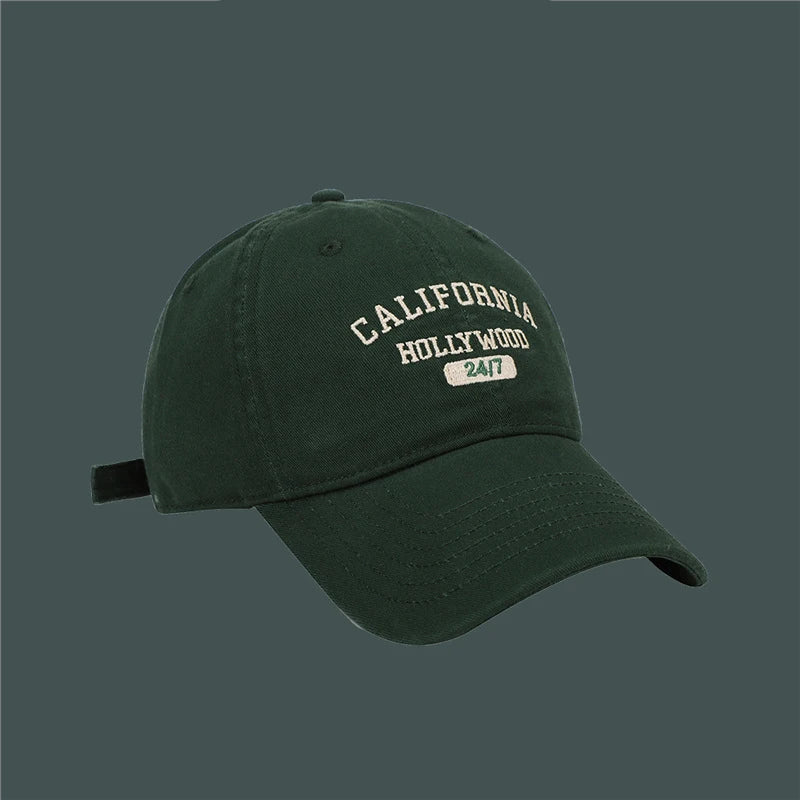 Retro Baseball Cap Unisex Letter Embroidery Hip Hop Summer