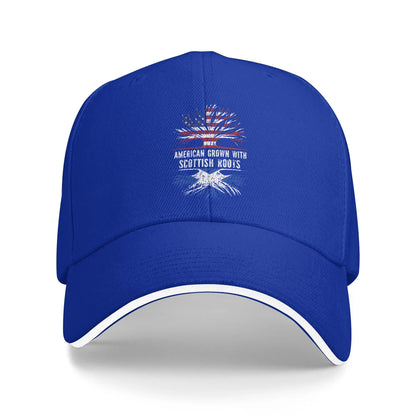 American Scottish Roots Flag Outdoor Baseball Cap