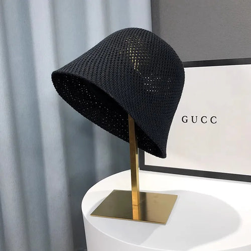 Women Hollow Thin Summer Bucket Hat