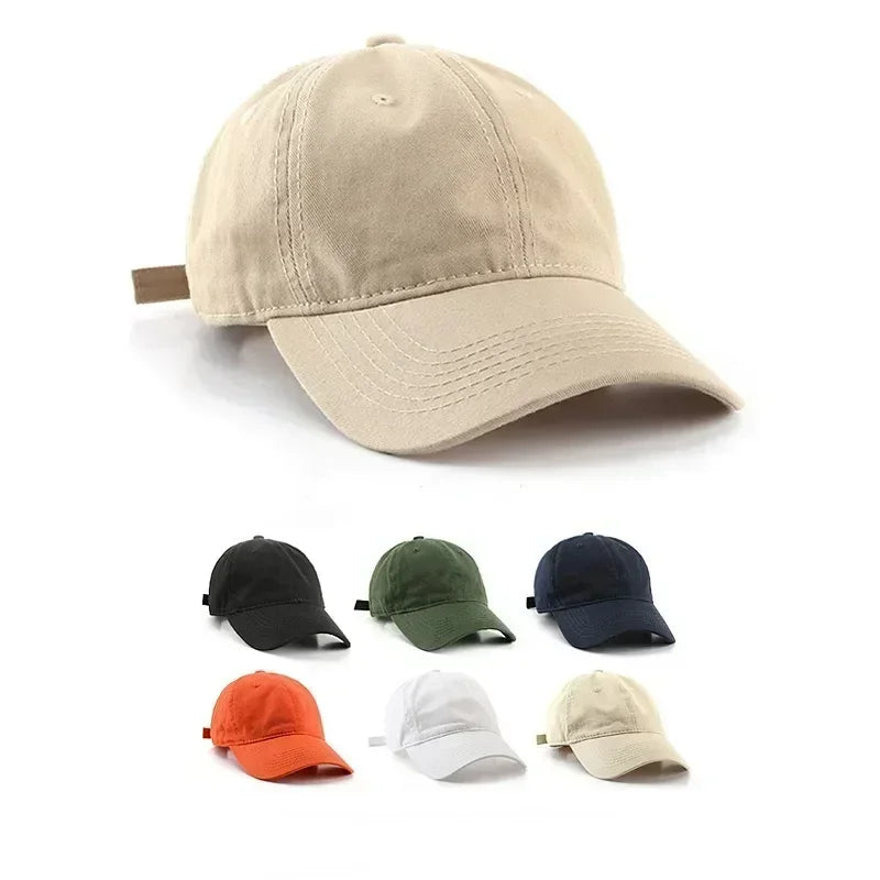 Simple Solid Color Cotton Baseball Cap