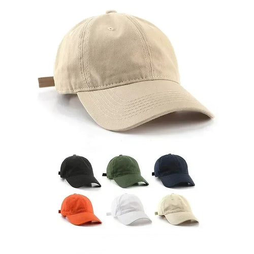 Simple Solid Color Cotton Baseball Cap