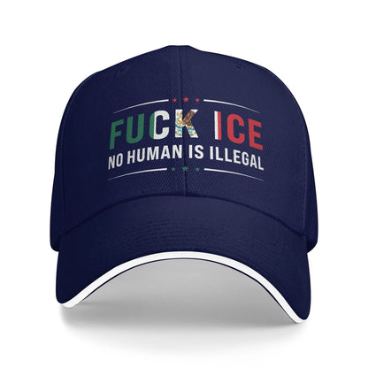 No Human Is Illegal Protest Outdoor Baseball Cap