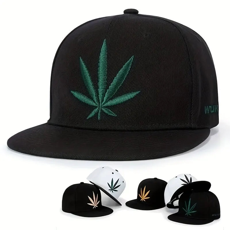Unisex Plant Embroidery Hip-hop Hats
