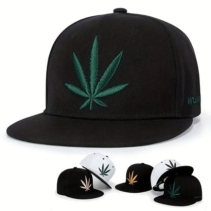 Unisex Plant Embroidery Hip-hop Hats