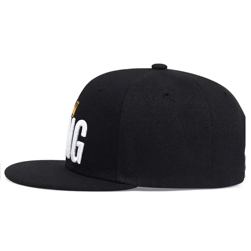 Unisex King Crown Embroidery Hip Hop Baseball Cap